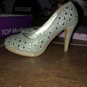 Silver heels